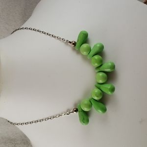 KGO Apple Turquoise & Sterling Silver Necklace